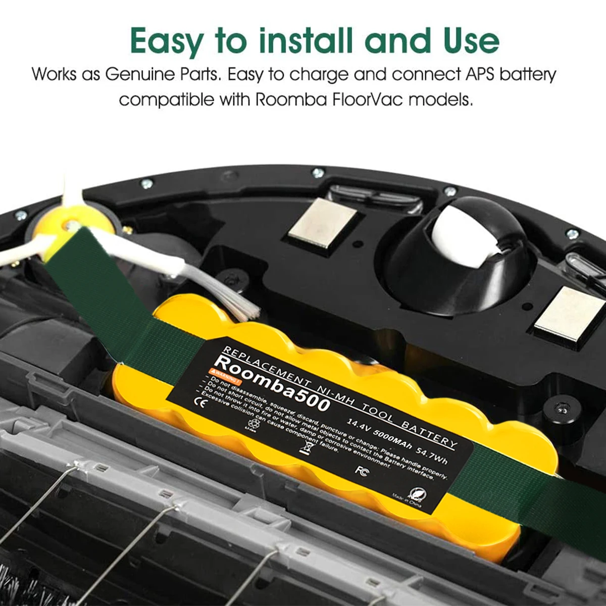 Replacement Battery 14.4V 3800mAh Ni-MH Vacuum Cleaner Batteries For iRobot Roomba 500 600 700 800 900 Series 555 560 580 620