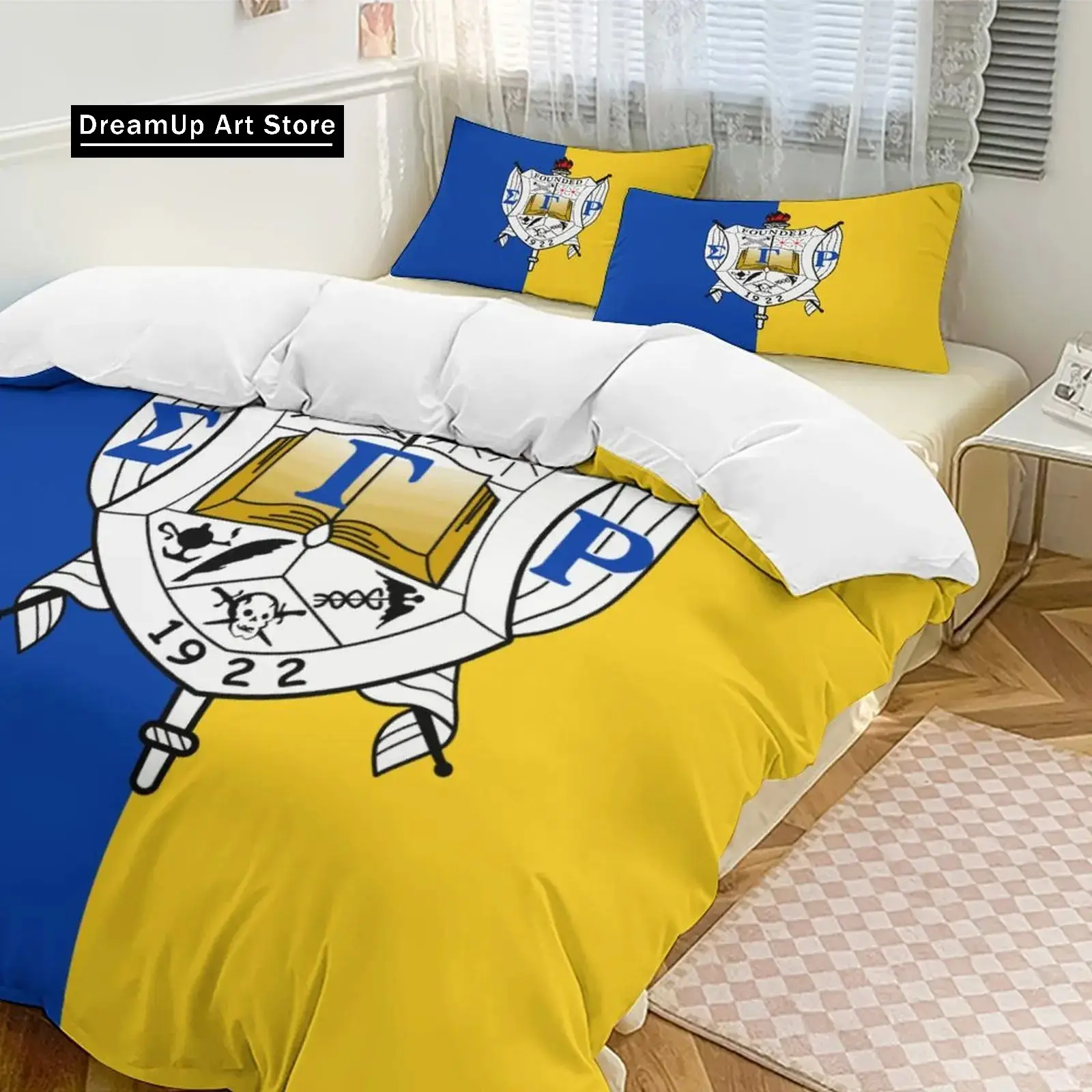 3D Print Fashion Sigma Gamma Rho SGR Bedding Set Boys Girls Twin Queen Full Size Duvet Cover Pillowcase Bed Adult Bedroom