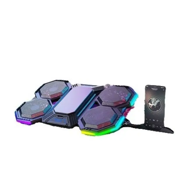 

Laptop Cooler Semiconductor Stand Base Cooling RGB Lights 15 Inch 17 Silent Laptop 2 in 1 Air-Cooled Refrigeration Radiator