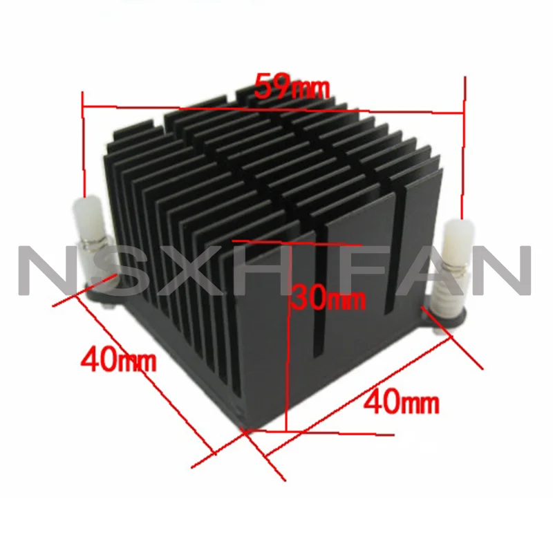 Motherboard Chip Set Heat Sink 40*40*30mm 59mm Aluminum Heat Sink Hole Distance North-South Bridge Heatsink