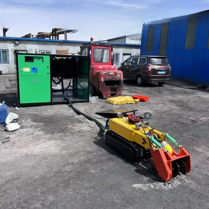 Tracked Underwater Dredging Robot Suitable for Sludge Removal in Chemical Ponds, Sewage Ponds, and Confined Spaces.