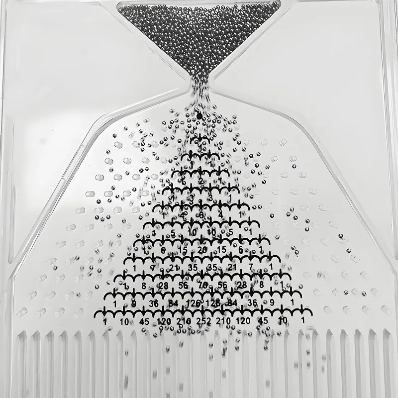 Probability Statistics Teaching Tool Galton Board Demonstrates Normal Distribution Math Toy