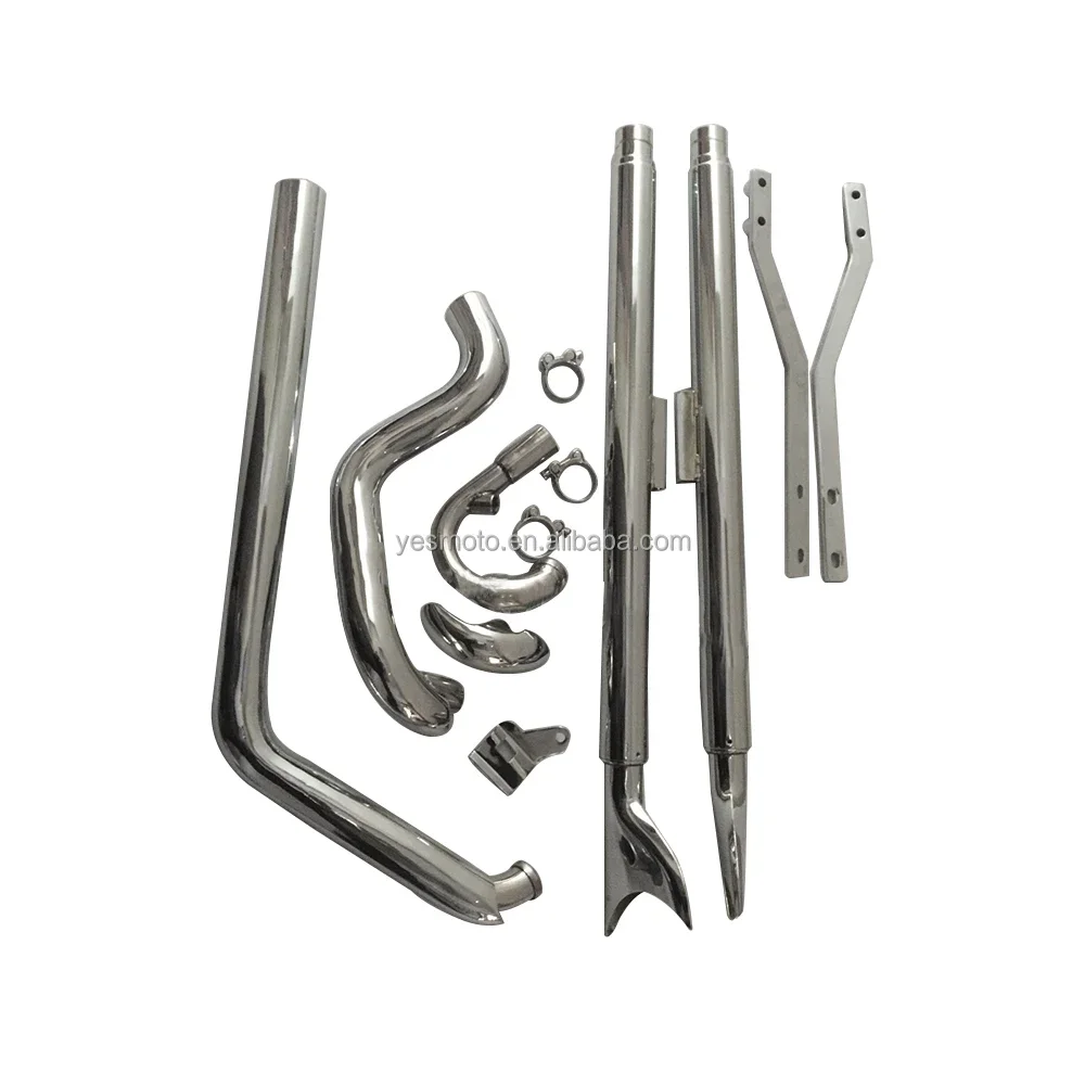 alone Modified Exhaust Pipe for Harley Soft Tail Series  Big Spring Tag Heuer Fat Boy Fish Tail Gang