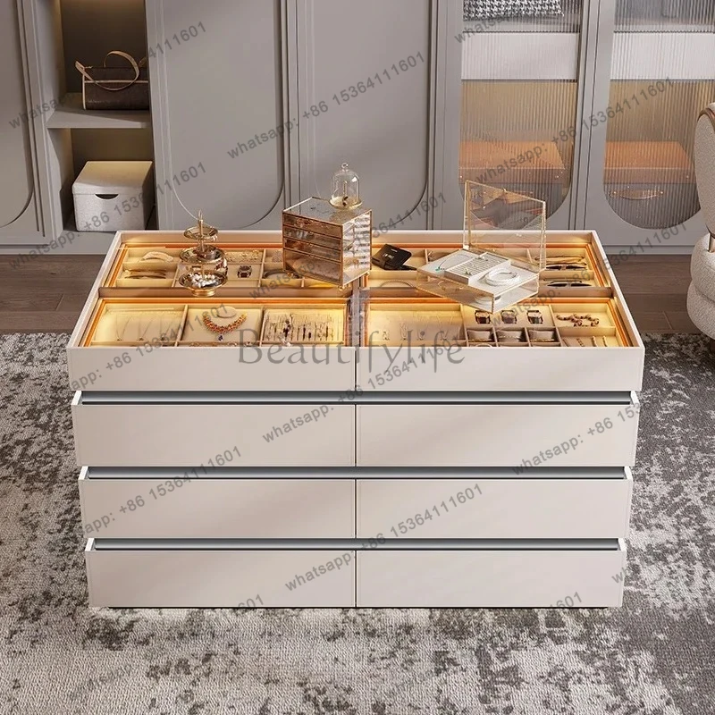 High-end cloakroom Nakajima locker designer storage side cabinet jewelry display cabinet