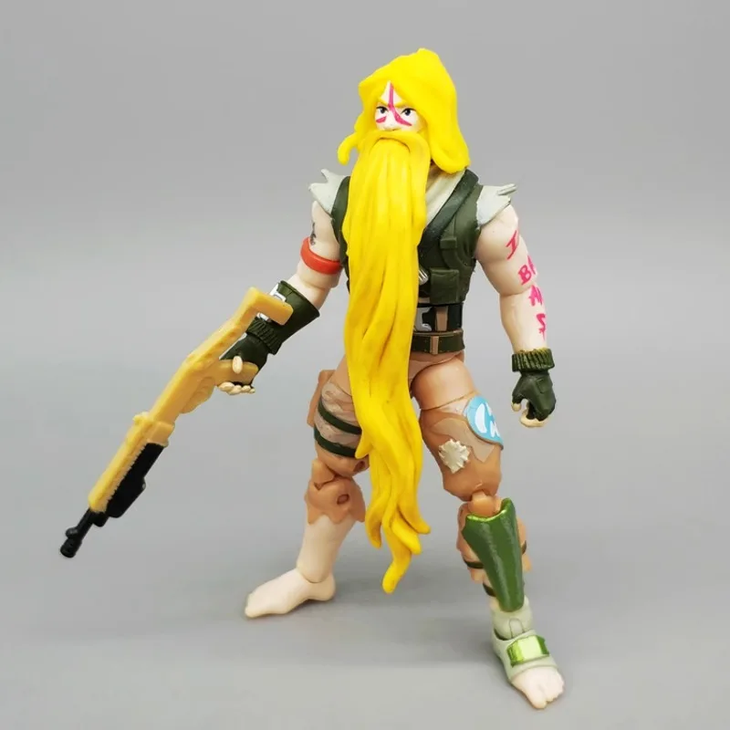 

3,75-дюймовый чехол для фигурки дикого человека Джонса с желтыми волосами ручной работы