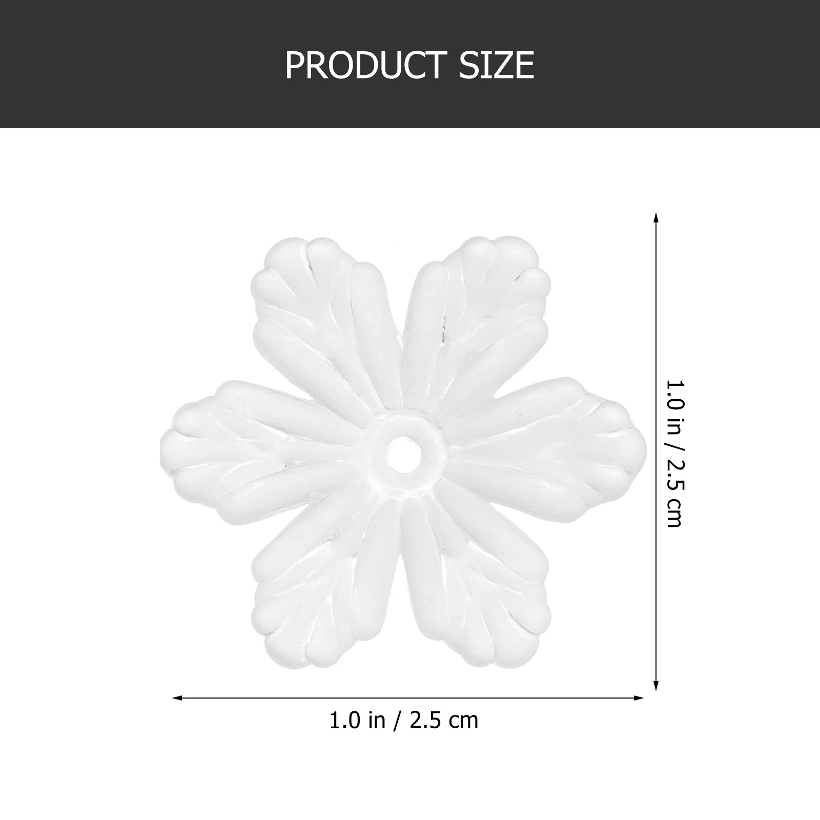 100 قطعة سحر زهرة الأكريليك المعلقات مجوهرات صغيرة ل عقد دي اي واي سوار المفاتيح الديكور زهرة سحر #4