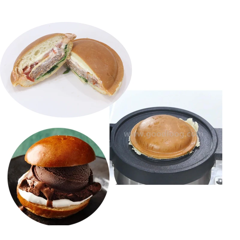 110V 220V Digital UFO Burger Machine Commercial Krapfen Warmer Italian Ice Cream Gelato Panini Press Sandwich Maker