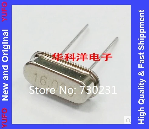 Free Shipping One Lot 10 Pcs 16.000 MHz 16 MHz Crystal HC-49/S Low Profile 16mhz