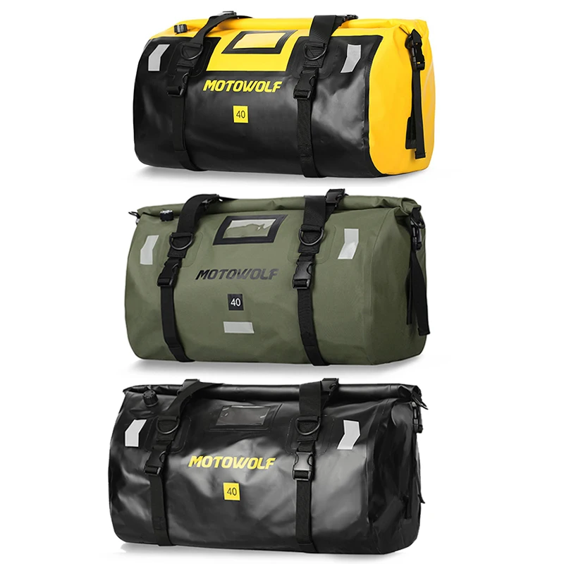 NEW Motorcycle Waterproof Tail Bags Back Seat Bags 40L 66L Travel Bag Motorbike Scooter Sport Luggage Rear Seat Bag Pack