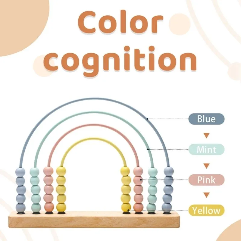 Wooden Abacus Toys Educational Math Toy Children Early Math Learning Calculat Bead Intelligence Development Toy for Kid Toy Gift