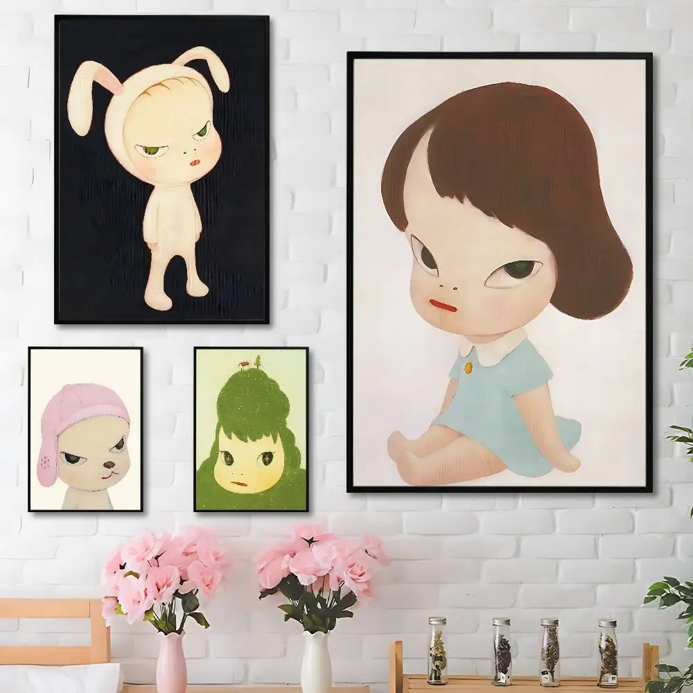 

Creative Y-Yoshitomos-S N-Nara Poster Waterproof HD Wall Art Decal Self-Adhesive Aesthetic Decor For Home Living