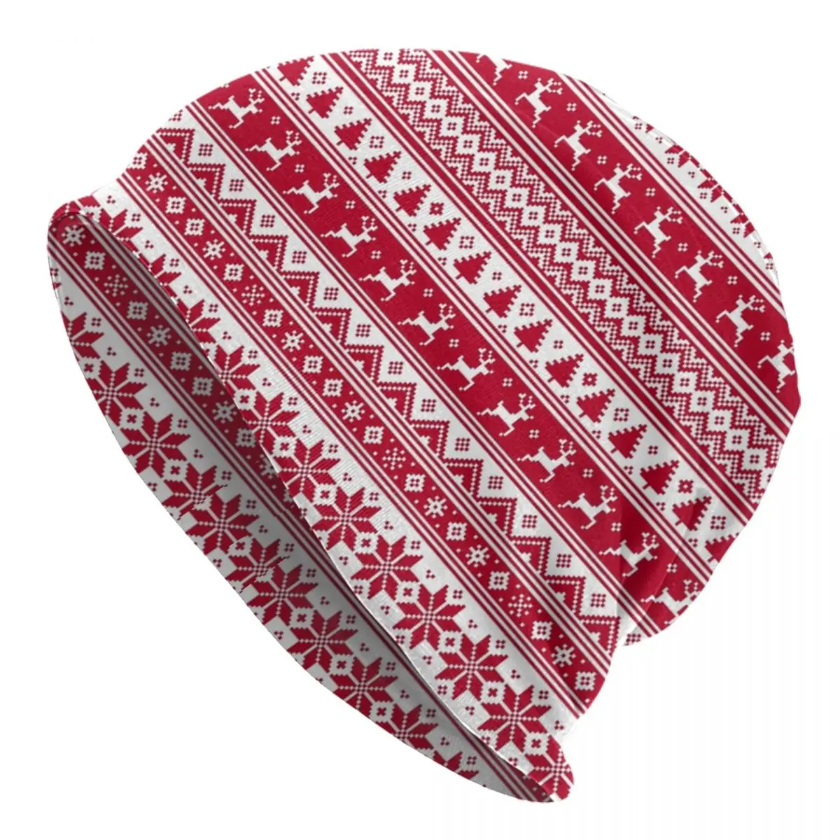 Nordic Scandinavian Christmas Bonnet Hat Knitted Hat Hip Hop Street Skullies Beanies Hat Men's Women's Warm Head Wrap Caps