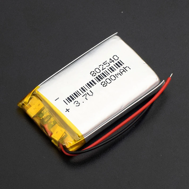 

802540 800mah 3.7V Lithium Polymer Battery For Makeup Mirror Electric Toothbrush Breast Pump Rechargeable Li-polymer Batteries