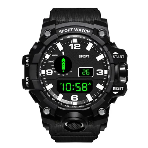 Nuevo reloj para hombre, relojes deportivos digitales LED para hombre, reloj electrónico para Fitness, relojes deportivos militares multifunción, reloj, regalos para niños