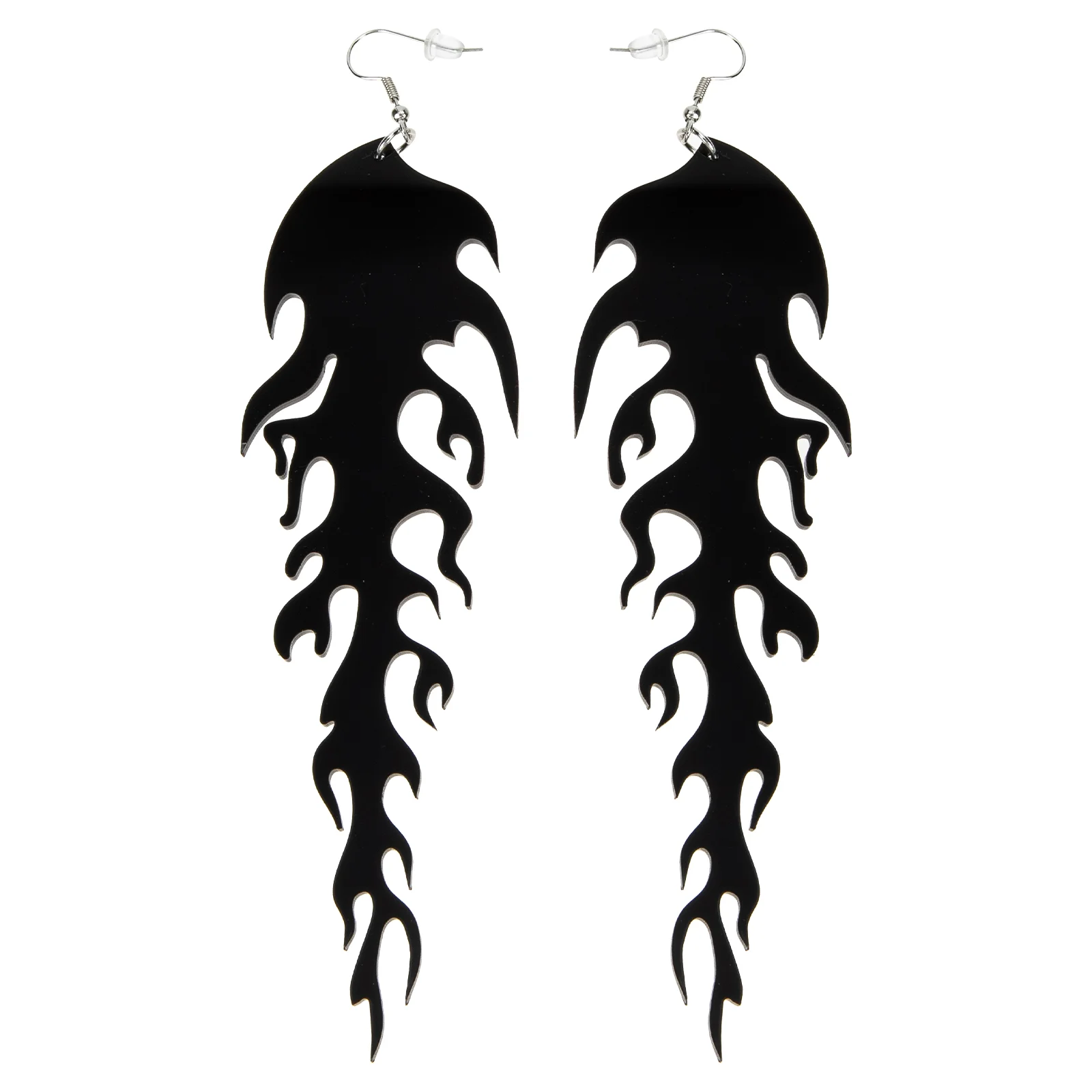 Bohemian Earrings Flame Women Jewelry Hip Hop Elegant Drop Miss Sterling Silver for Girls