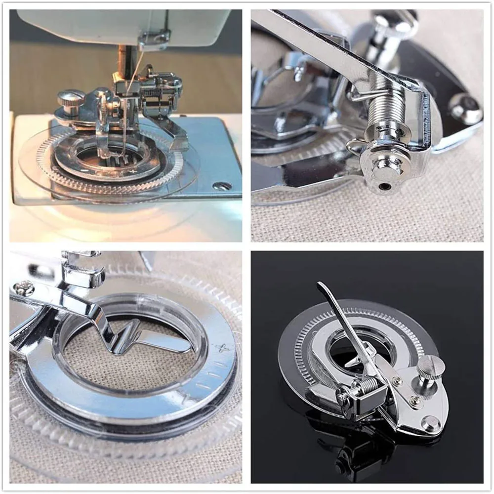 Practical Circular Embroidery Daisy Flower Stitch Presser Foot Daisy Flower Disc Pattern Stitch Round Foot for Sewing Machine