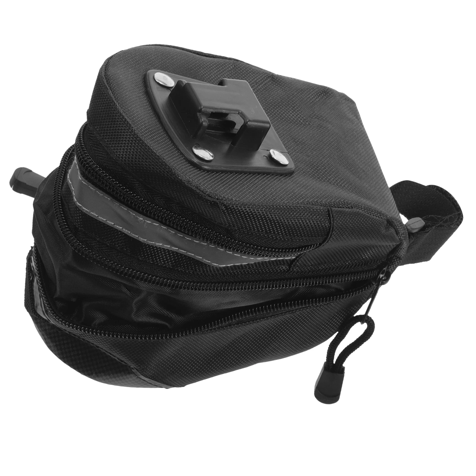 

1pc Bike Saddle Bag Large Size Weather Resistant Reflective Strap Portable Bike Luggage Rear Rack Seat Pack Storage