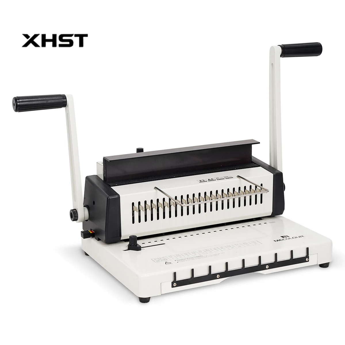 2:1 Professional Book Paper Binding Machine with Hole Punch - Double Wire for Office Schools