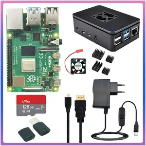 Raspberry Pi 4 8GB 4GB 2GB 1GBキット +電源アダプター + ABSケース + 32G 64G 128Gカード +ヒートシンクラズベリーPI 4モデルB 12ベストセールスRasperry Pi 4 -№2