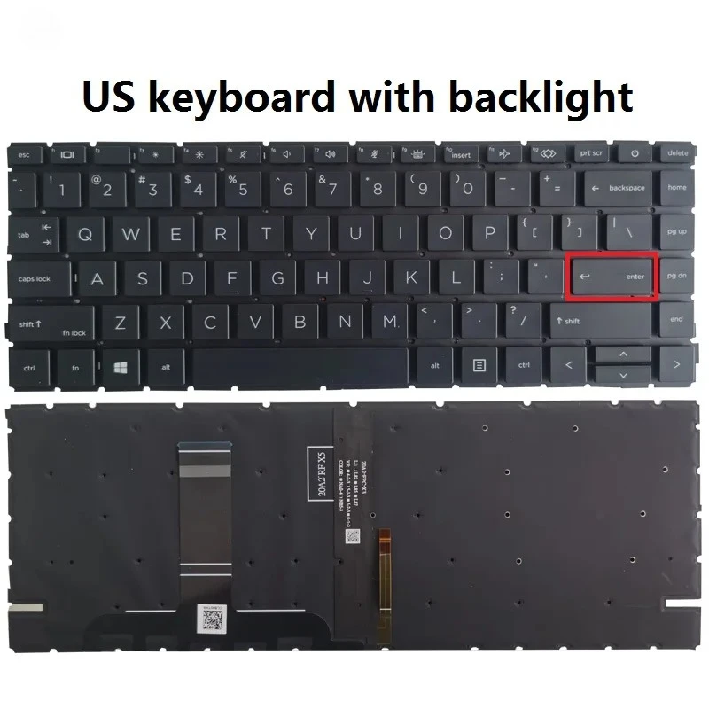 NEW US/UK/Spanish/Latin Keyboard For ProBook 445 440 G8 G9 645 640 G8 EliteBook 645 640 G9 Keyboard Replacement backlight