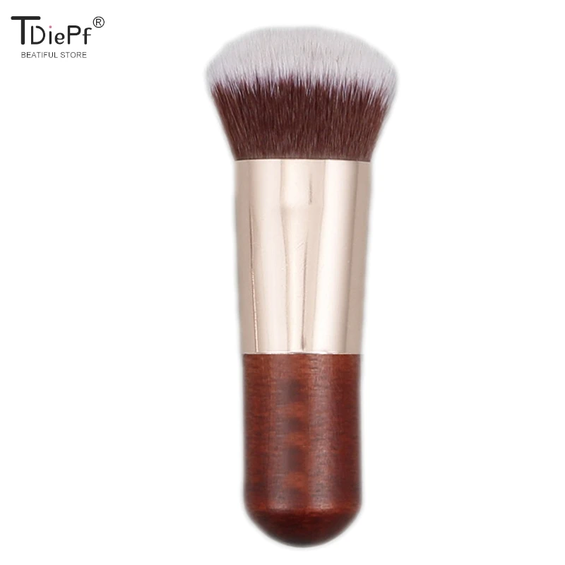 1pc pennello per trucco Mini fondotinta pennello per trucco BB Cream Powder Blush pennelli per trucco per capelli sintetici morbidi Face Cosmetic BeautyTool