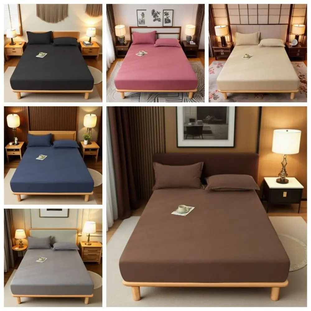 

Водонепроницаемый наматрасник с ромбическим решетчатым узором, однотонный наматрасник, пыленепроницаемый, дышащий, защита для матраса