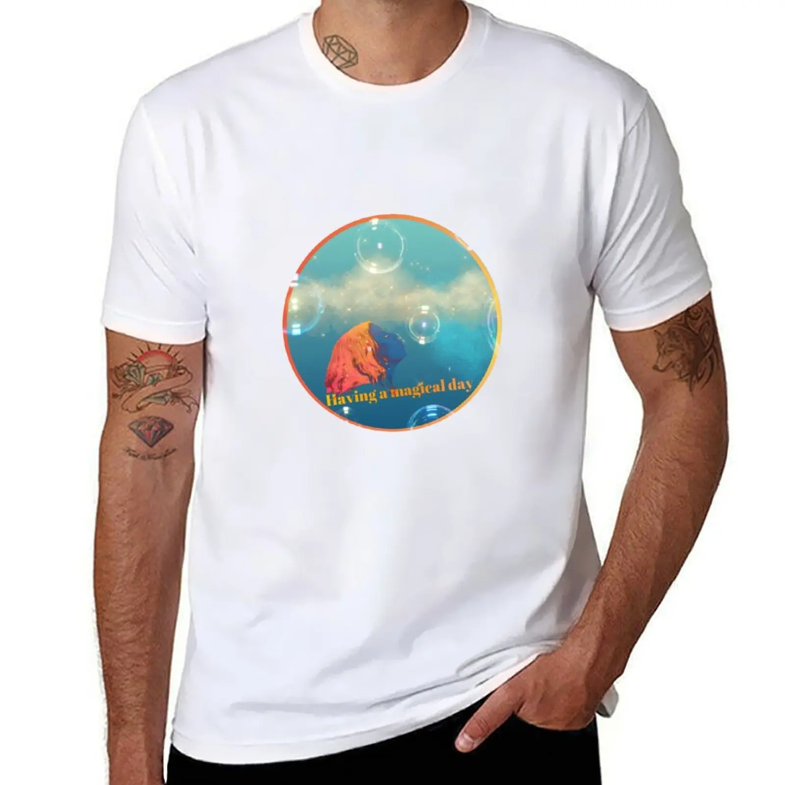 

Having a magical time T-Shirt t shirts for man pack cotton man t shirt graphic man tshirt T-shirt