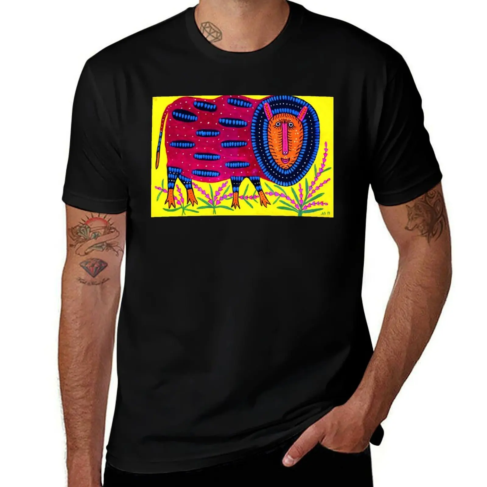 Maria Prymachenko MP Animal T-Shirt Basic Simple Casual Short Sleeve Tee T-Shirt