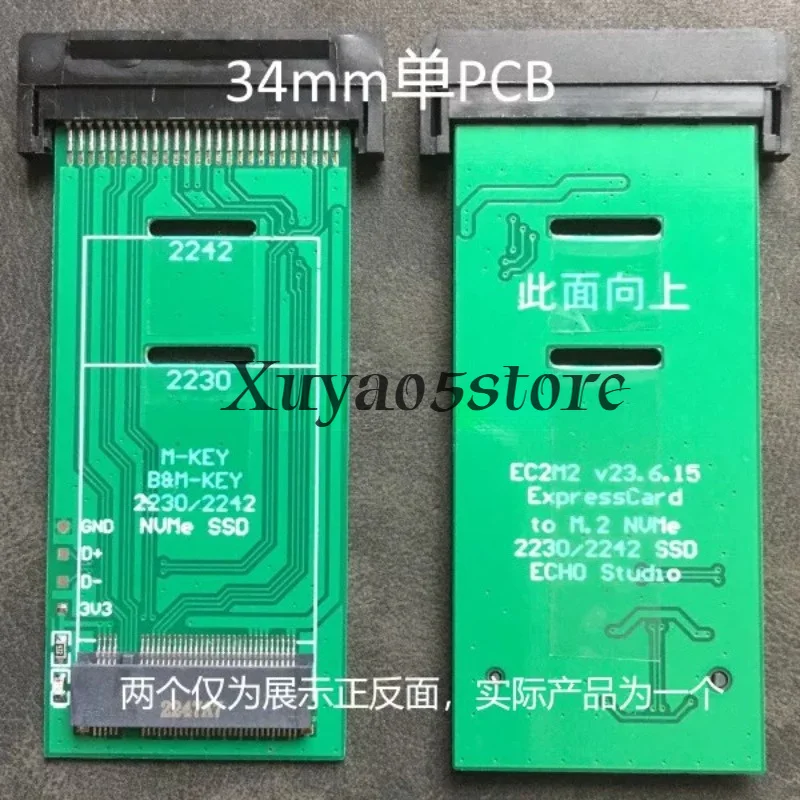 Suitable for ExpressCard to NVMe M.2 Expansion Card 2230 2242 Solid State Drive Adapter Card for X230 Special Purpose