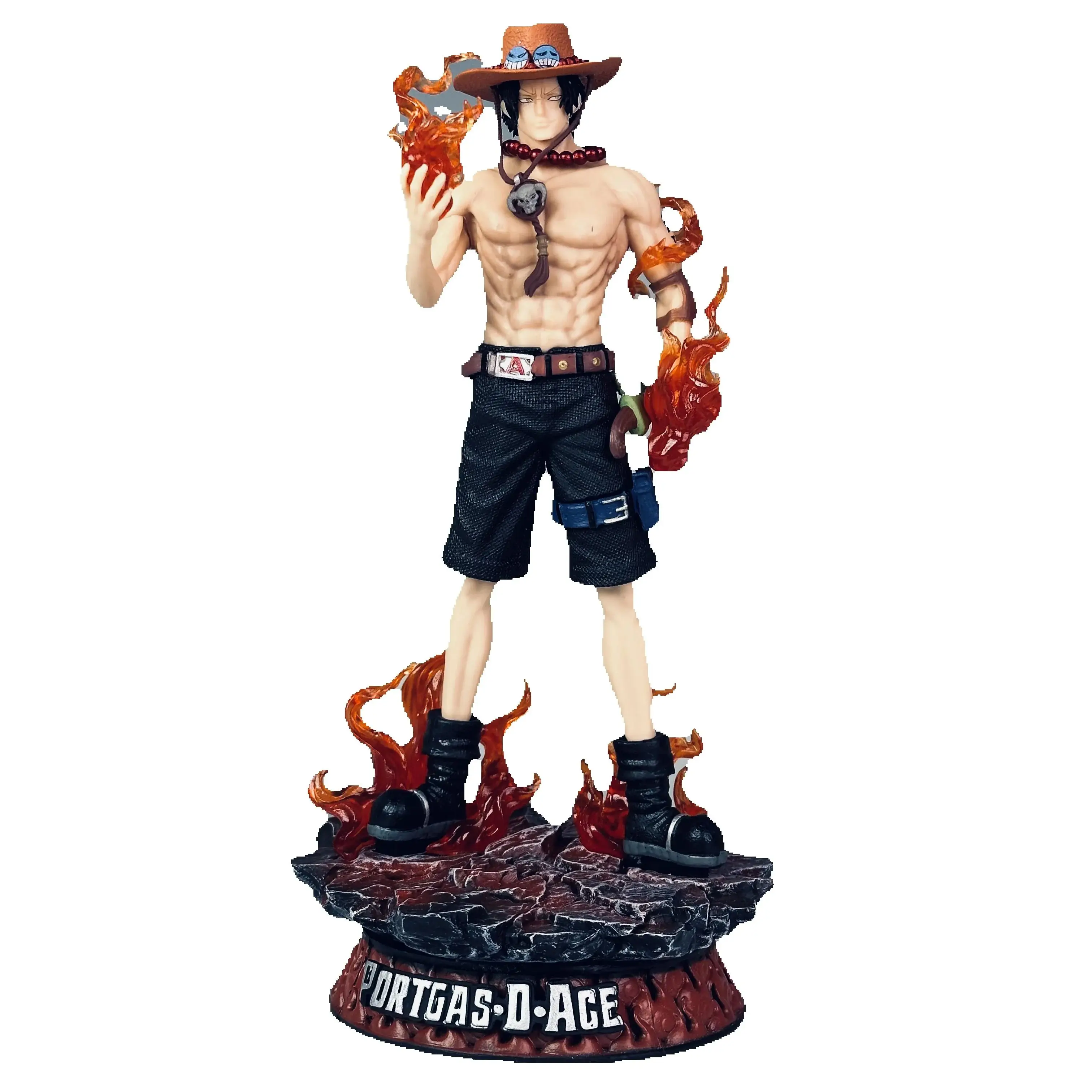 نموذج مجسم أنيمي من سلسلة Fire Fist Ace Pop مقاس 25 سم مقاس 25 سم لكل من الرجال والنساء ألعاب تزيين سطح المكتب