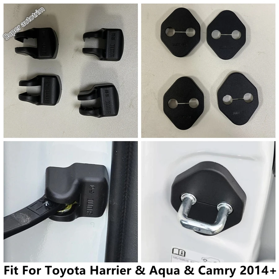 Car Door Stop Stopper Limit Door Lock Protection Cover Trim Accessories Interior For Toyota Harrier & Aqua & Camry 2014 - 2024