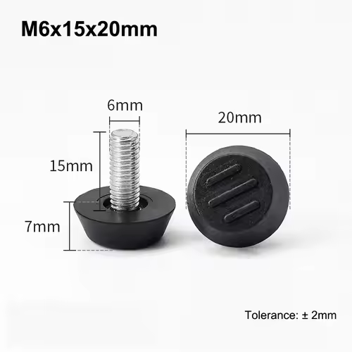 M6 M8 Leveling Foot Screw On Type PP Plastic Furniture Table Chair Sofa Leg Anti-slip Feet Adjustable Leveler Base Bolt Pad - Image 18