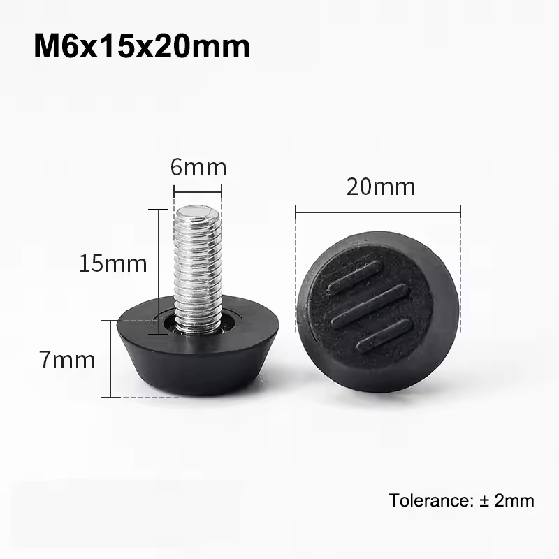 M6 M8 Leveling Foot Screw On Type PP Plastic Furniture Table Chair Sofa Leg Anti-slip Feet Adjustable Leveler Base Bolt Pad - Image 18