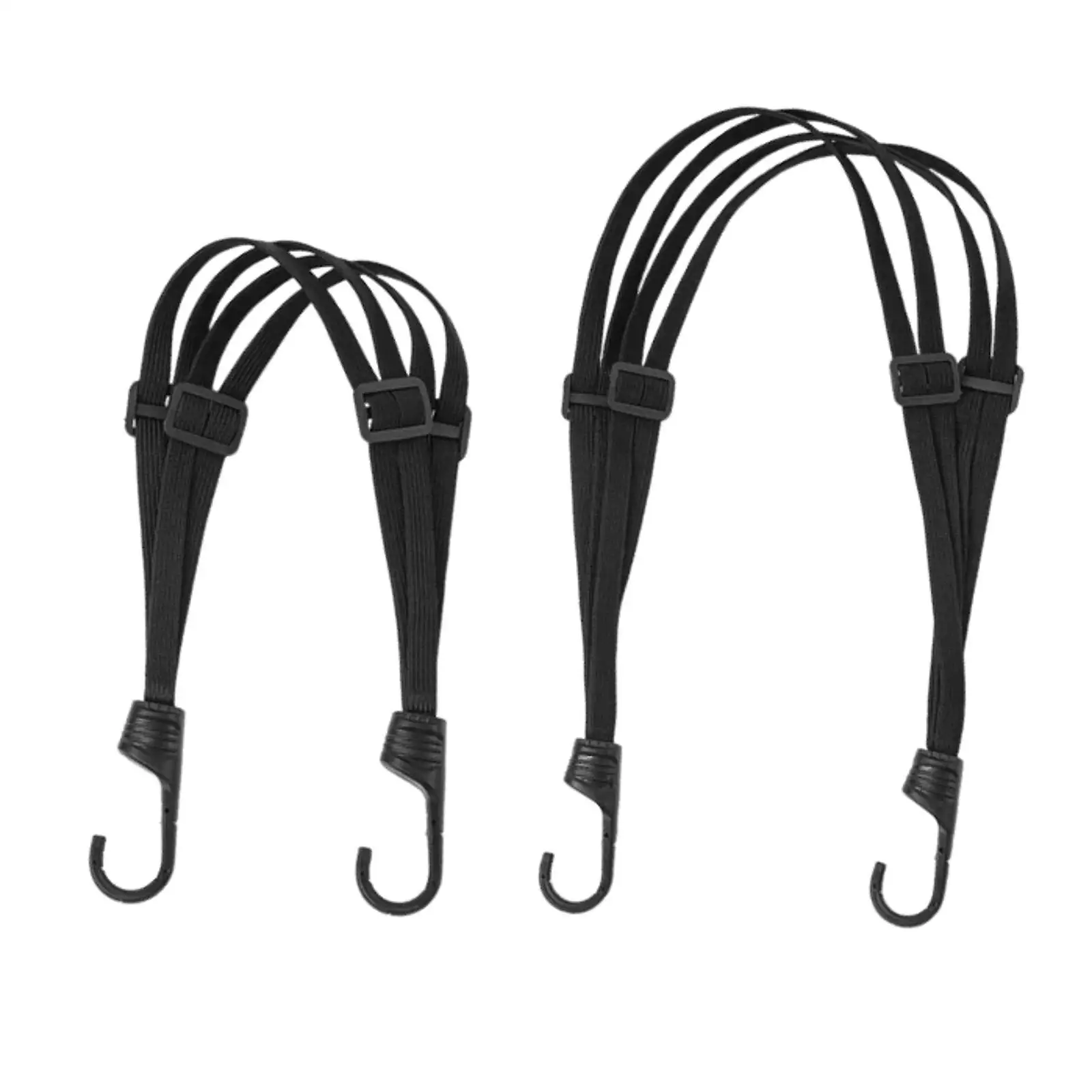 

Motorcycle Helmet Luggage Strap Fastening Accessories Retractable with 2 Hooks