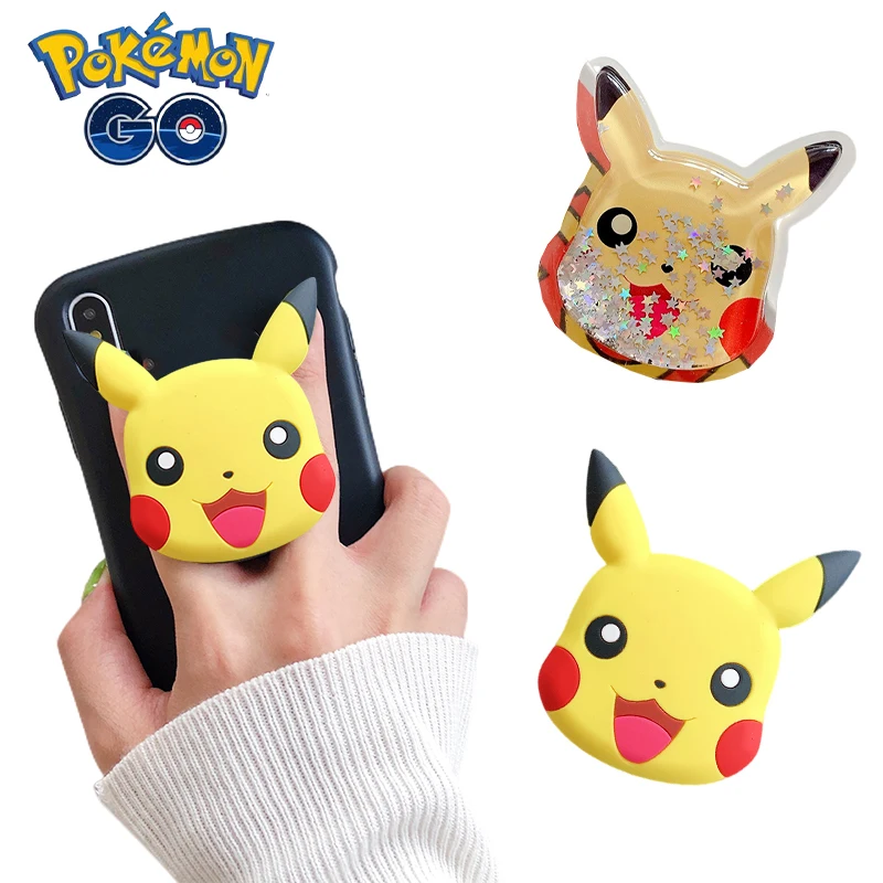 Pokemon Pikachu supporto per anello per telefono cellulare accessori per supporto cellulare da tavolo presa per supporto per dito del telefono per