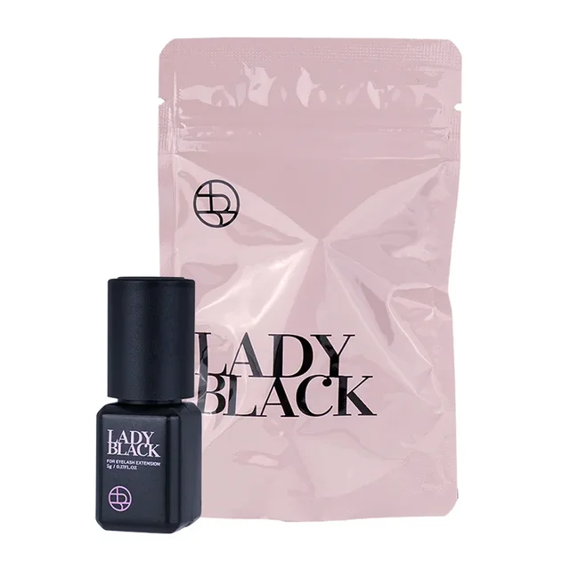 Korea Original 5ml Sky Glue Lady Black Potężny klej do rzęs do przedłużania rzęs Niskie podrażnienie 1-2 sekundy Szybkoschnący klej