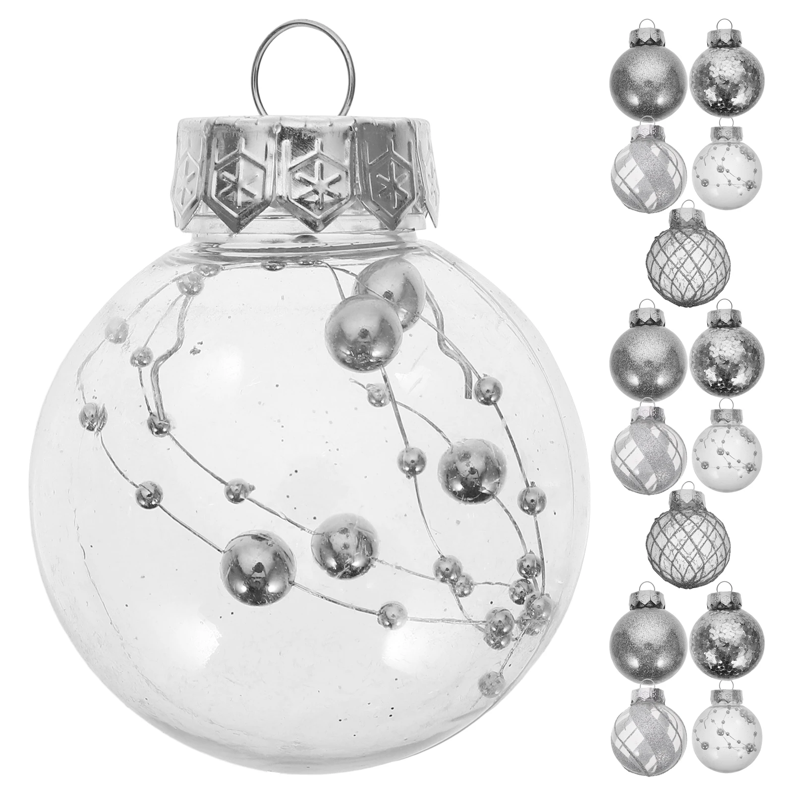 

30Pcs Christmas Tree Ball Decorations Glittery Hanging Ornaments Festive Xmas Party Decor Reusable Shatterproof Holiday Display