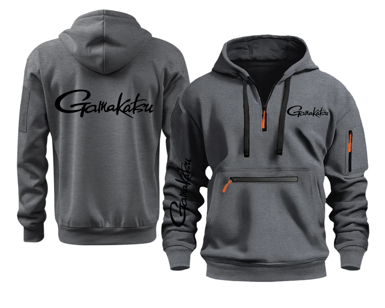 الحب الصيد Gamakatsu شبه البريدي مقنعين هوديي Just Fish It هوديس البلوفرات بلوزات الرجال هوديس البلوز الذكور #2