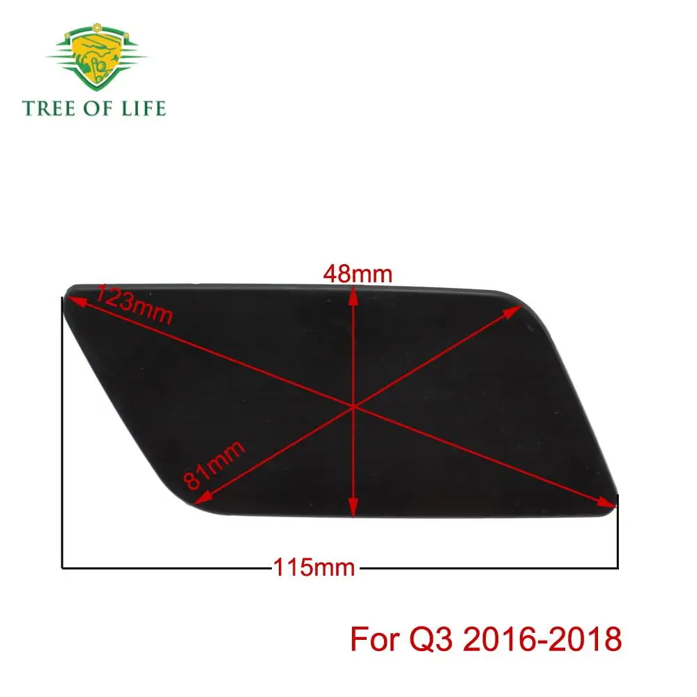 8U0 955 275E 8U0 955 276E For Audi Q3 2016 2017 2018 Front Bumper Headlight Washer Cover Cap LH & RH 8U0955275E 8U0955276E