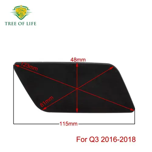 Imagen 2 del producto 8U0 955 275E 8U0 955 276E para Audi Q3 2016 2017 2018 tapa de cubierta de arandela de faro de parachoques delantero LH y RH 8U 0955275 E 8U 0955276 E