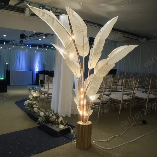 LED Banana Leaf Tree Light Wedding Road Lead Light Event Walkway Decor Prop