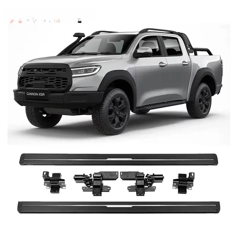 

Latest Car Accessories Automatic Electric Side Step With Led Lights for Poer Cannon
