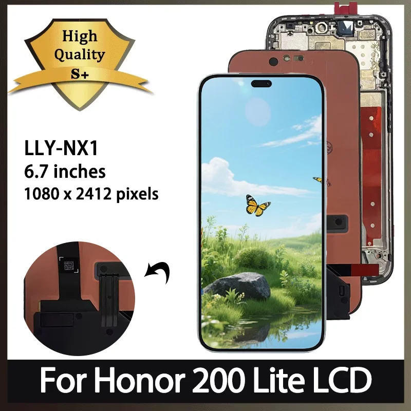 67-''新しい-for-honor-200-lite-ディスプレイタッチスクリーンデジタイザーアセンブリ部品-honor200-lite-lcd-lly-nx1-スクリーン交換用