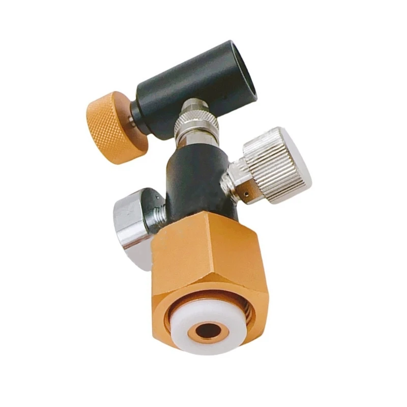 Adaptateur de réservoir de CO2 externe en aluminium, accessoires de fabricant de sodas, réservoir de CO2 externe, adaptateur de tuyau de recharge pour la maison