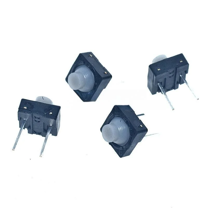 50/100 قطعة 8x8 سيليكون اللمس التبديل ، 8x8x5 مللي متر مفتاح الضغط الصامت 2-Pin/4-Pin من خلال ثقب ، سيليكون موصل 2P