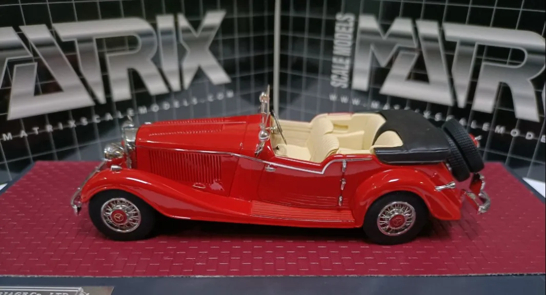 Matrix 1:43 500K Tourer Mayfair 1934 Red Vintage Car Simulation Limited Edition Resin Metal Static Car Model Toy Gift