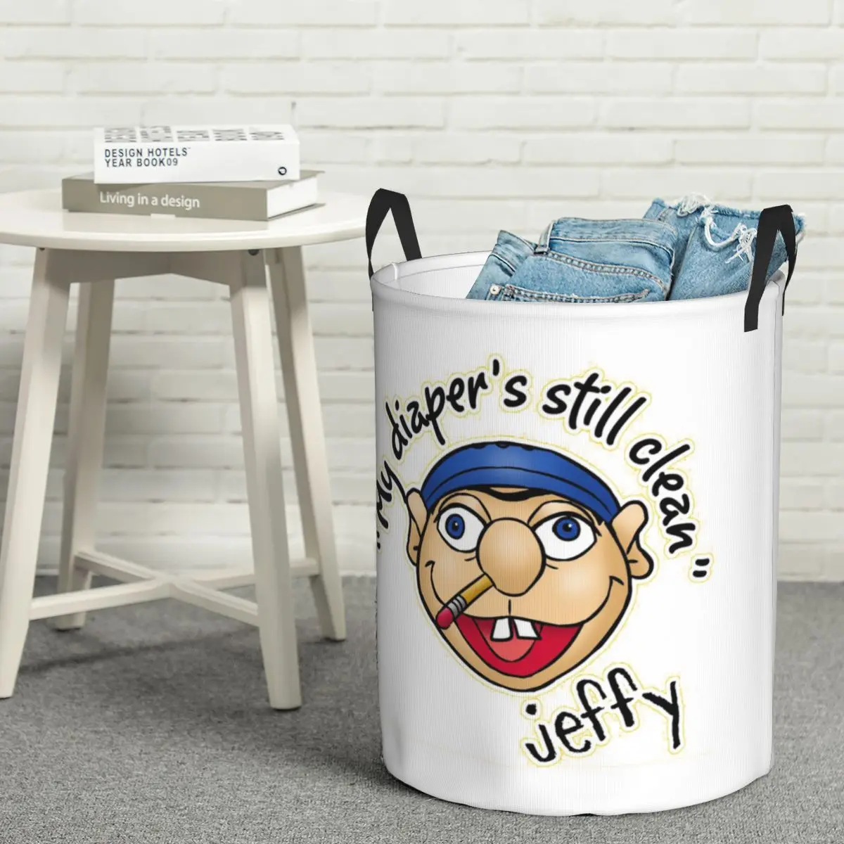 Cesto de Ropa Plegable Jeffy My Diaper's Still Clean SML, Cesto de Lavandería Grande, Organizador para el Hogar