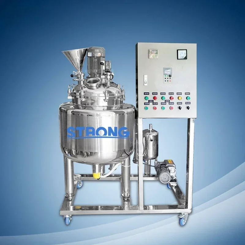 Vacuum Mixer Homogenizer Paste Mixing Tan Body Lotion And Cream Making Machines Paste Blending Machine Mixing Tank