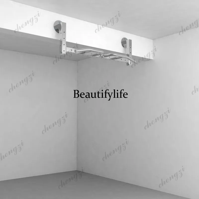 Stainless steel side beam multi-position fitness single rod, pull-up device is universal indoors and outdoors