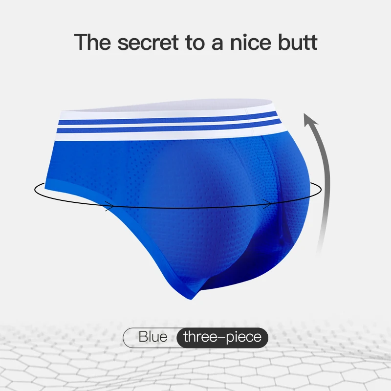 SexyMenFashion Breathable Quick-drying Cross-borderระเบิดModalตาข่ายแนวโน้มไม่มีรอยต่อกีฬากางเกงBreathable Padสะโพกเซ็กซี่ที่ไม่ซ้ํากันชุดชั้นในCoupleSurprise